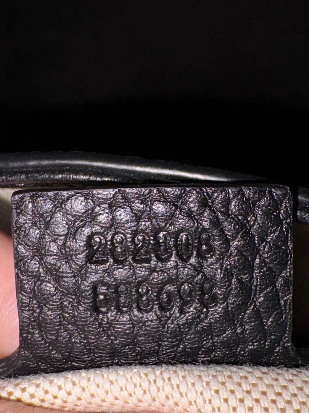 Gucci Soho Black Pebbled Leather Tote Bag 282308
